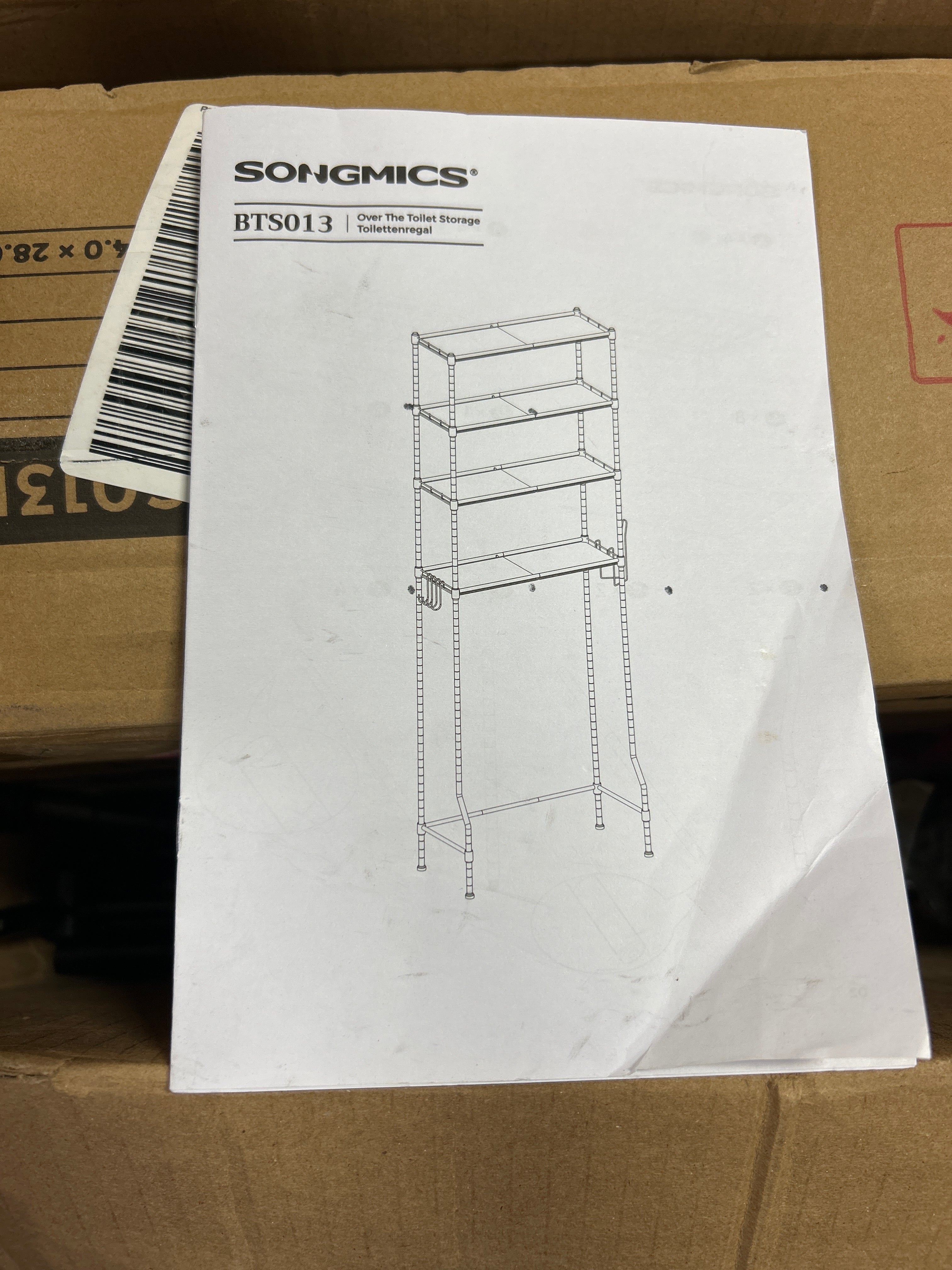 4 Tier Over The Toilet Storage