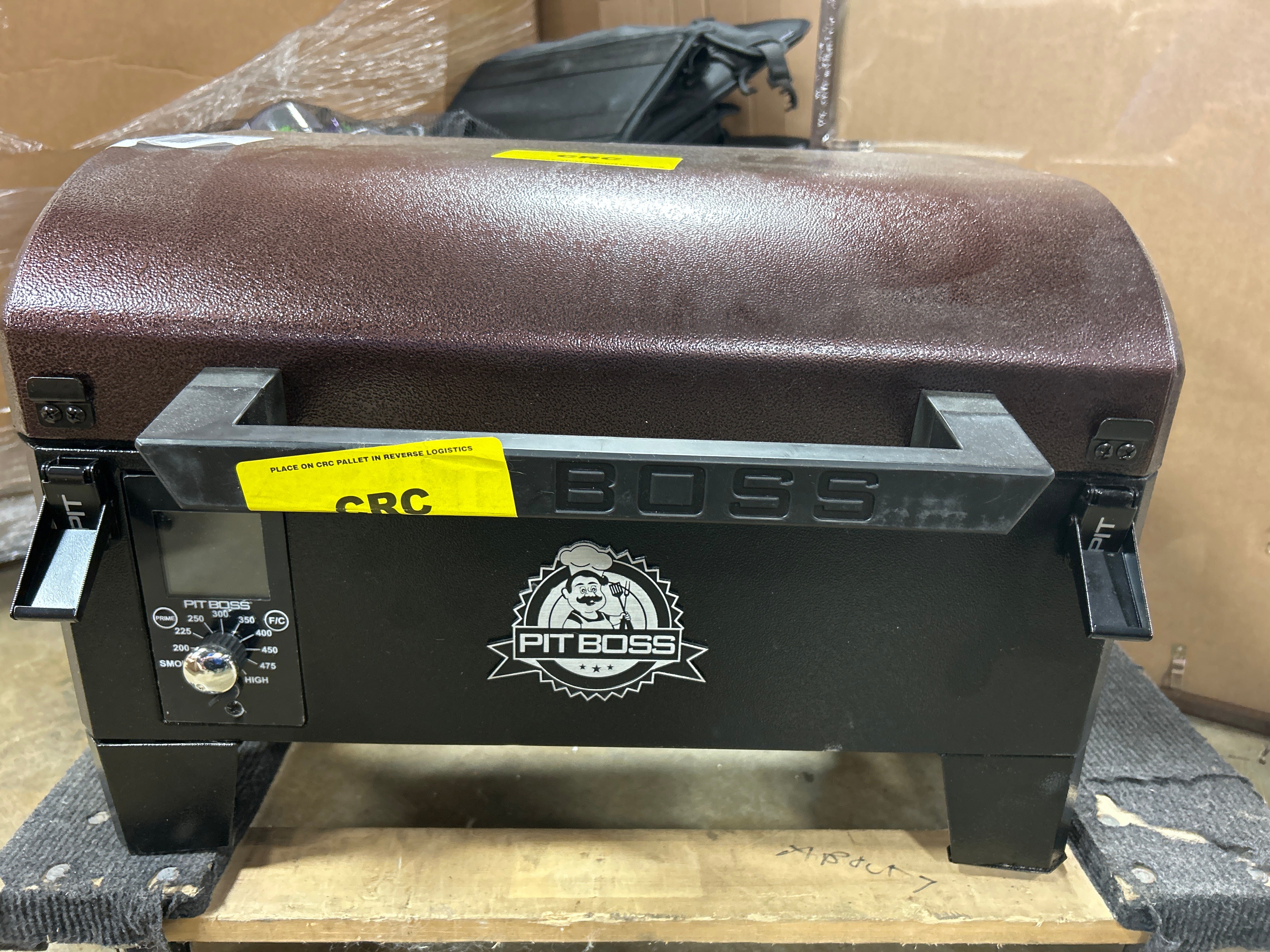 Portable Tabletop Wood Pellet Grill - Mahogany