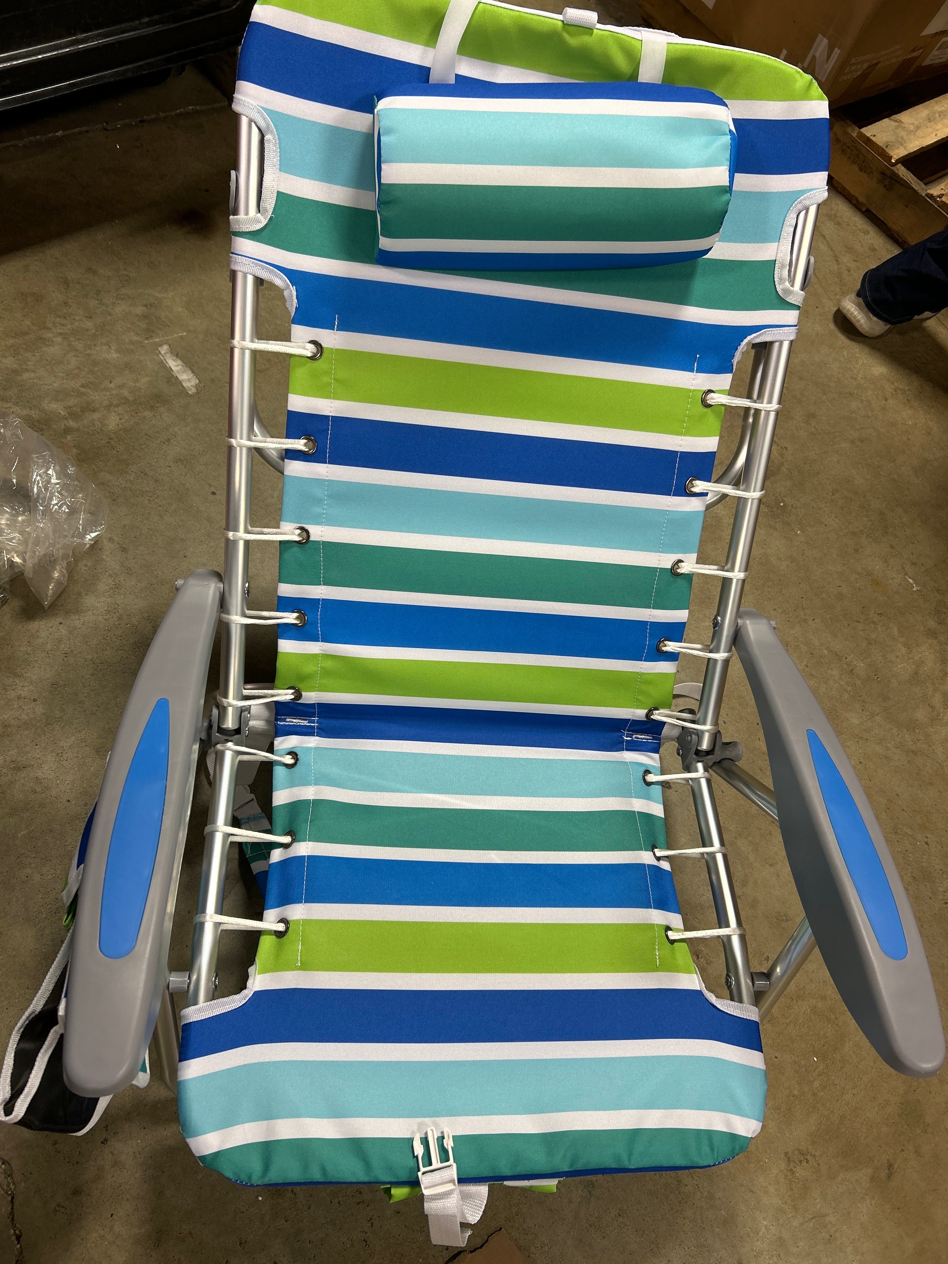 Backpack Beach Chair, Lightweight Portable Lay Flat Folding