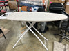 Wide Ironing Board White Metal with Creamy Chai Cover and Iron Rest