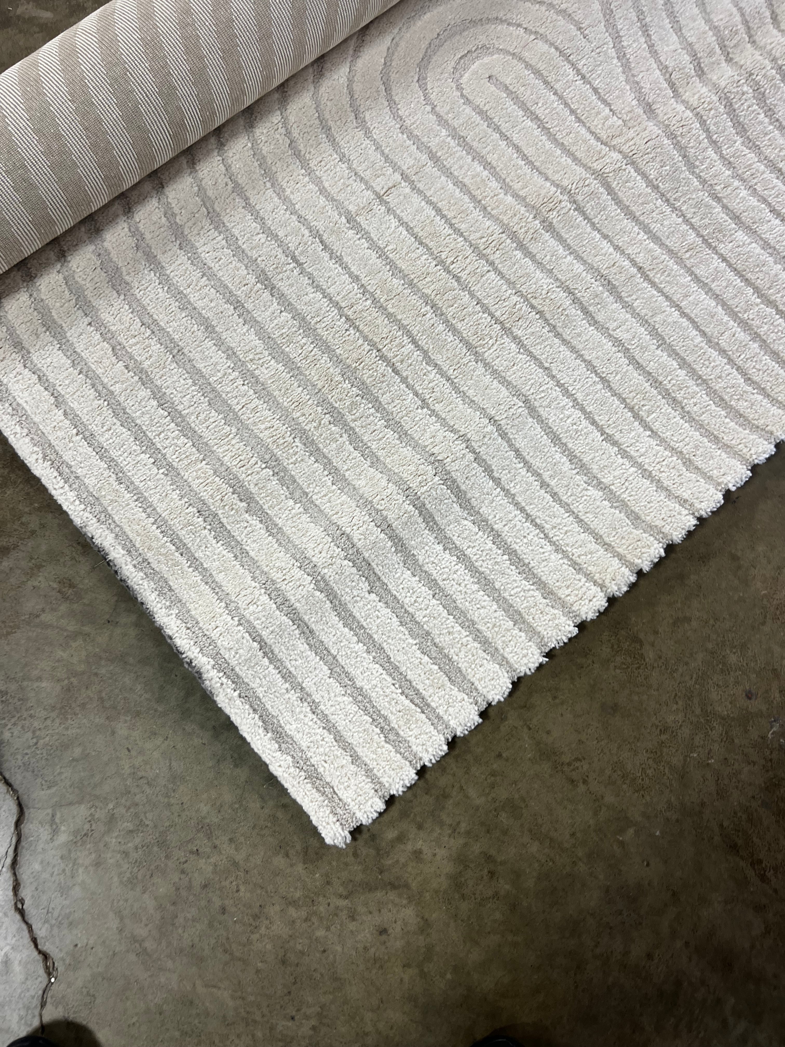 Ayjah Cream Rug, Rectangle 5'3" x 7'