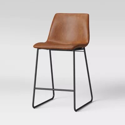 Bowden Faux Leather Counter Height Barstool