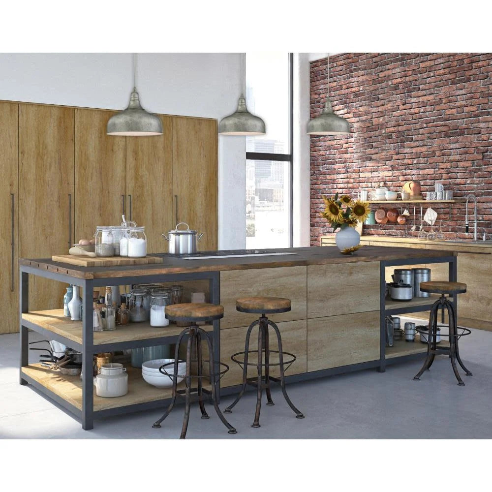Morton Pendant Antique Steel Finish
