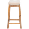 Transitional Upholstered Counter Stool with Nail-Head Trim