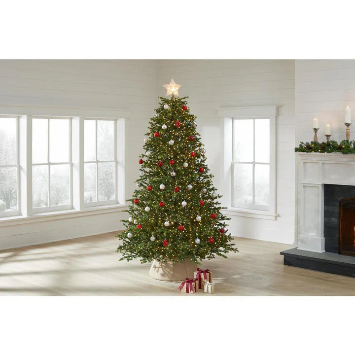 Elegant Grand Fir LED Pre-Lit Artificial Christmas Tree with Timer with 2000 Warm White Lights