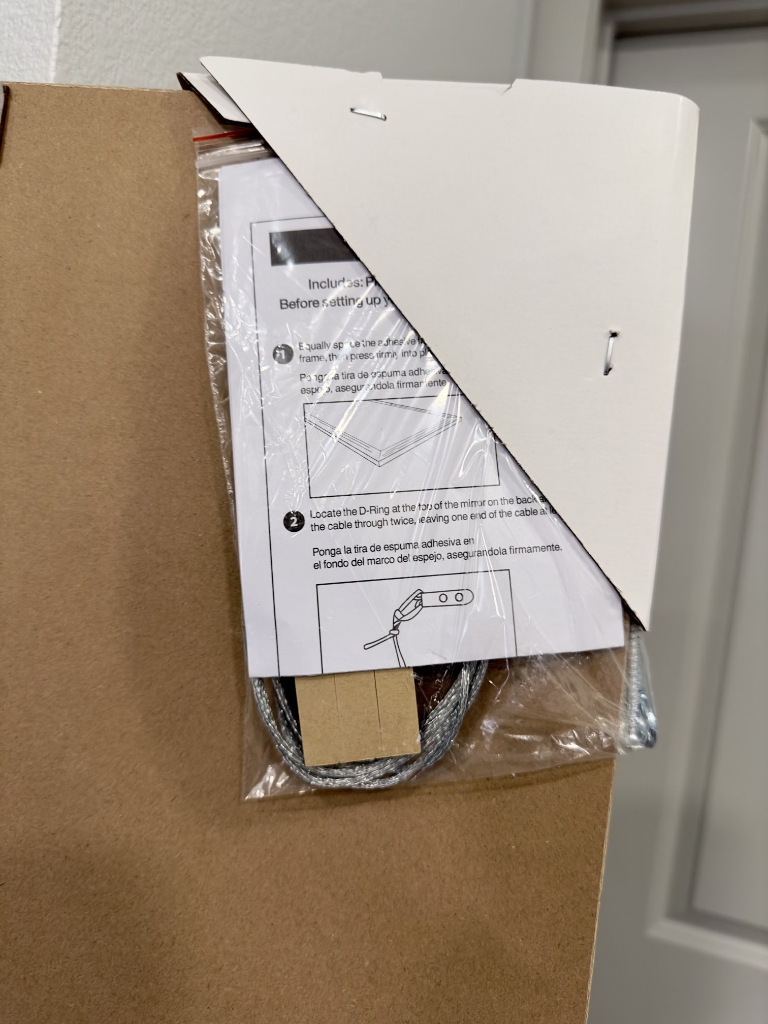 2-in-1 Wall or Floor Mirror- Unopened