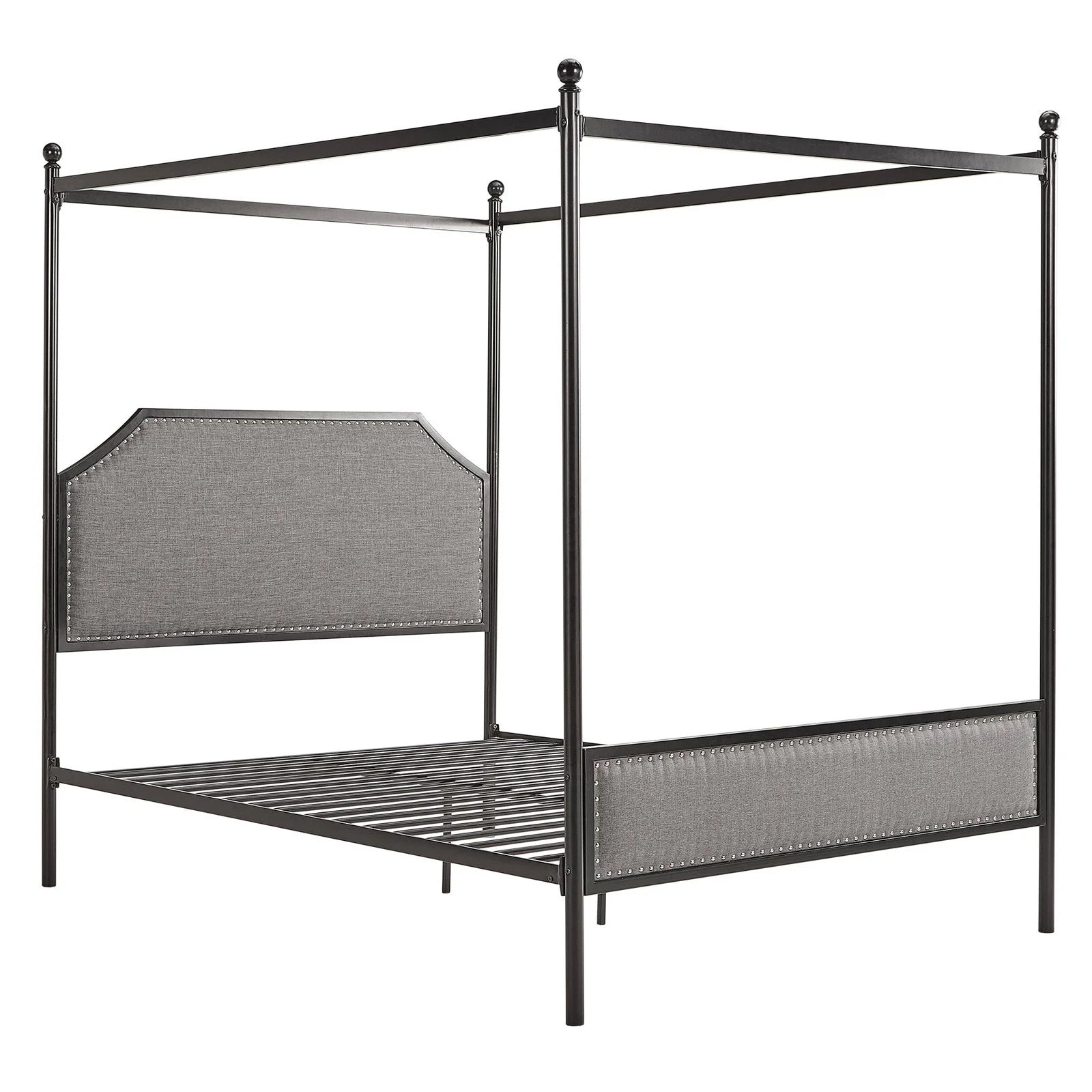Hazleton Black Metal Queen CANOPY BED ONLY