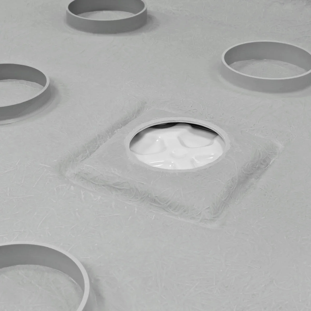 Right Double Threshold Shower Pan Base Wall Corner Center Drain
