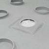 Right Double Threshold Shower Pan Base Wall Corner Center Drain