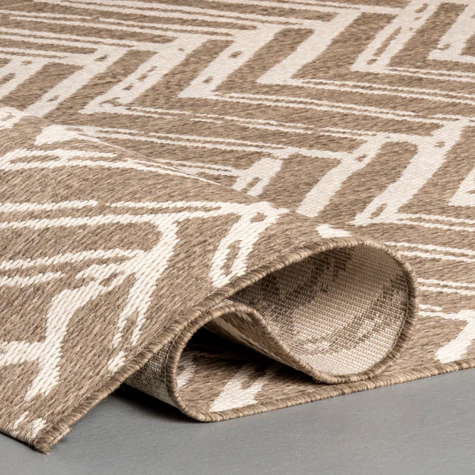 Macklin Herringbone Indoor/Outdoor Area Rug 6'3"x9'2"