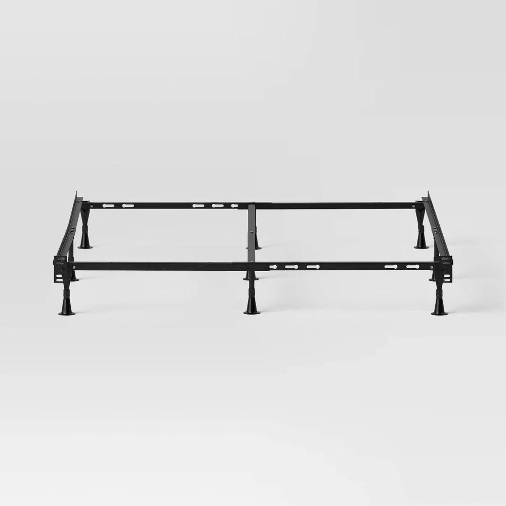 Adjustable Metal Bed Frame Black