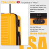 1 Piece Hardside Luggage Hardshell Lightweight Suitcase with TSA Lock Spinner Wheels (Orange)