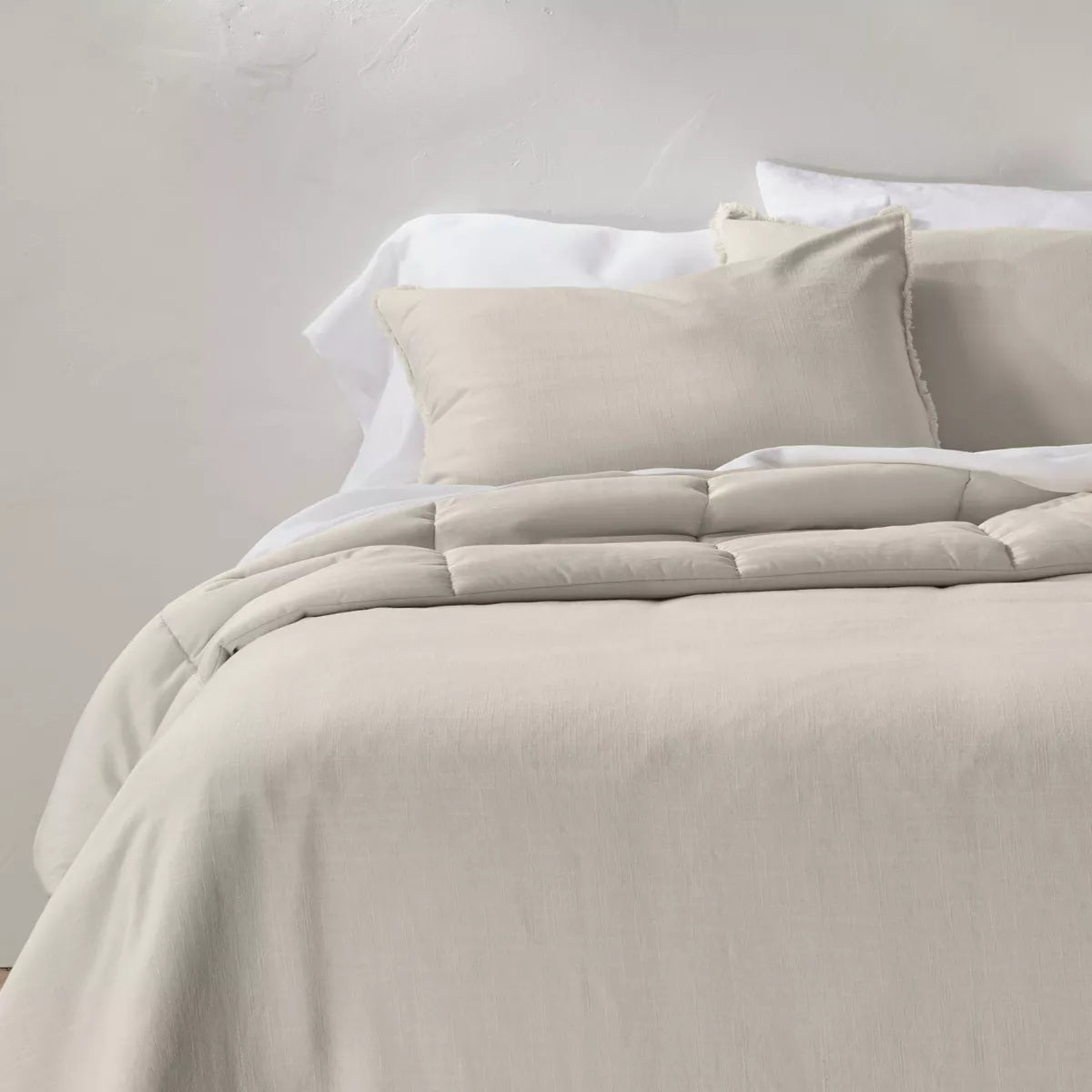 Heavyweight Linen Blend Comforter & Sham Set - King/California King