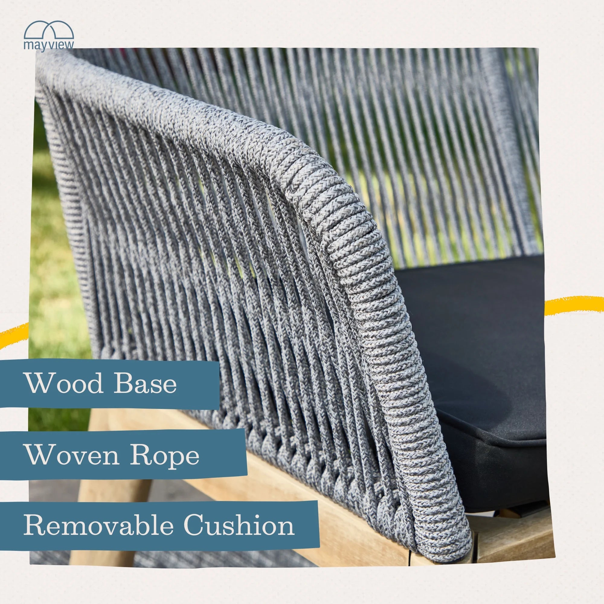 Knowlton Rope Outdoor Loveseat