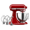 Deluxe 4.5 Stand Mixer, Empire Red with Flat Beater, Dough Hook, Whip