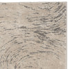 Meadow Kisha Abstract Area Rug, Ivory/Grey, 3'3