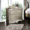 Sunlit 2-Drawer Champagne Nightstand SHOWROOM ONLY ITEM