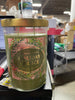 SET OF 4 2-Wick Clear Glass Emerald Amazon Lidded Jar Candles