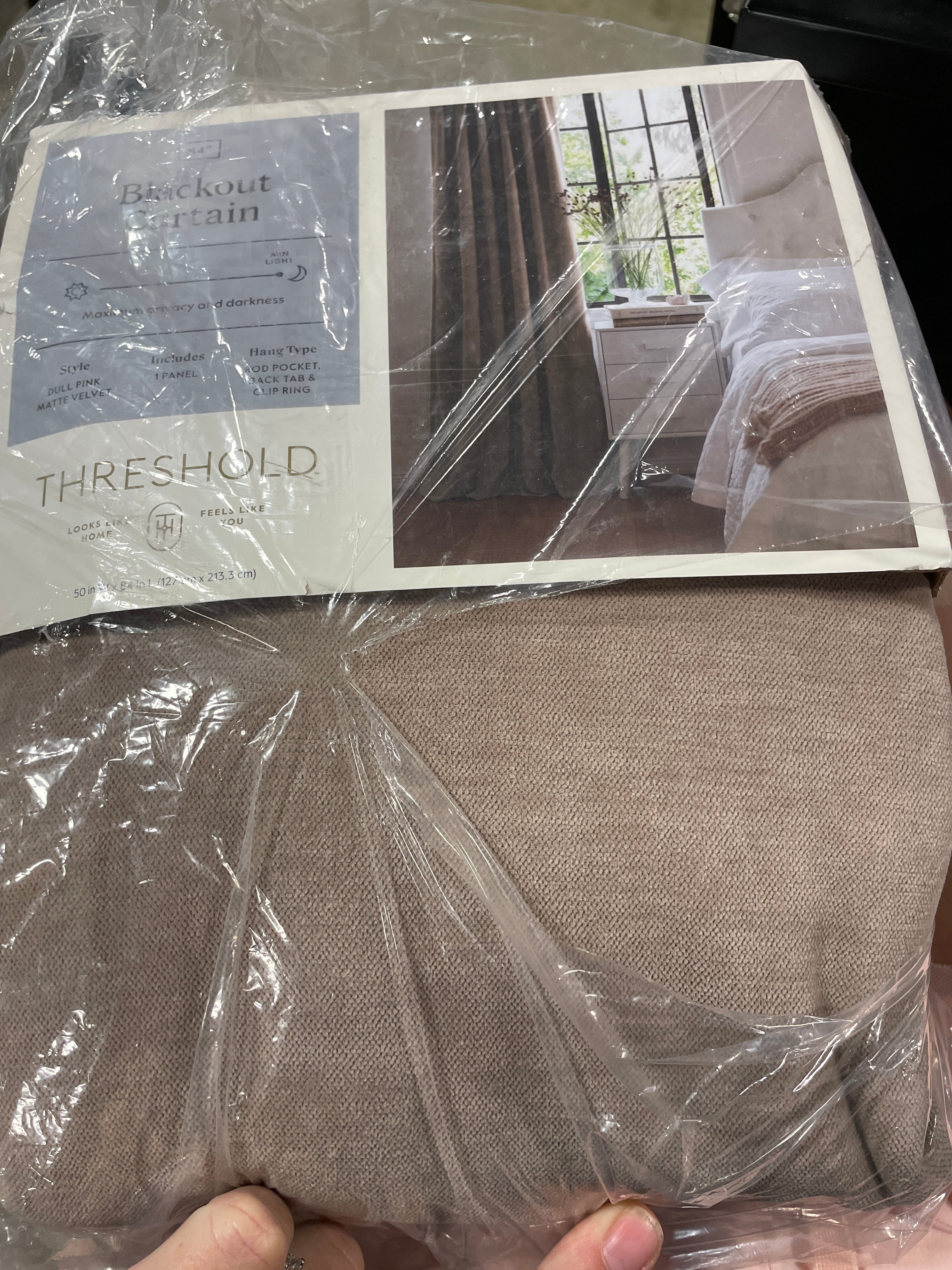Blackout Velvet Window Curtain Panel - Set of 2
