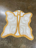 Butterfly Shaped Bath Rug Yellow, final cut