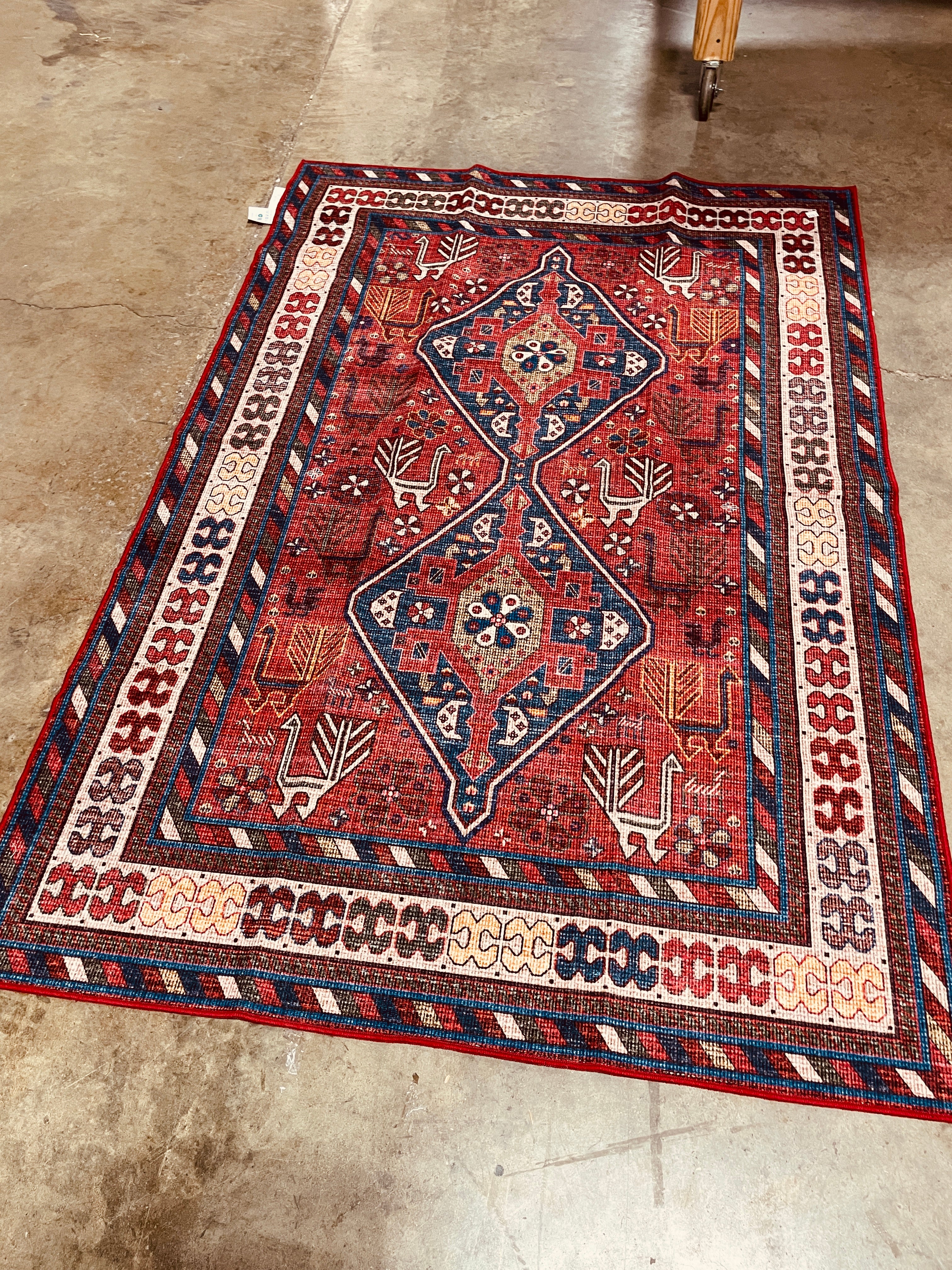 Stella Machine Washable Traditional Tribal Area Rug