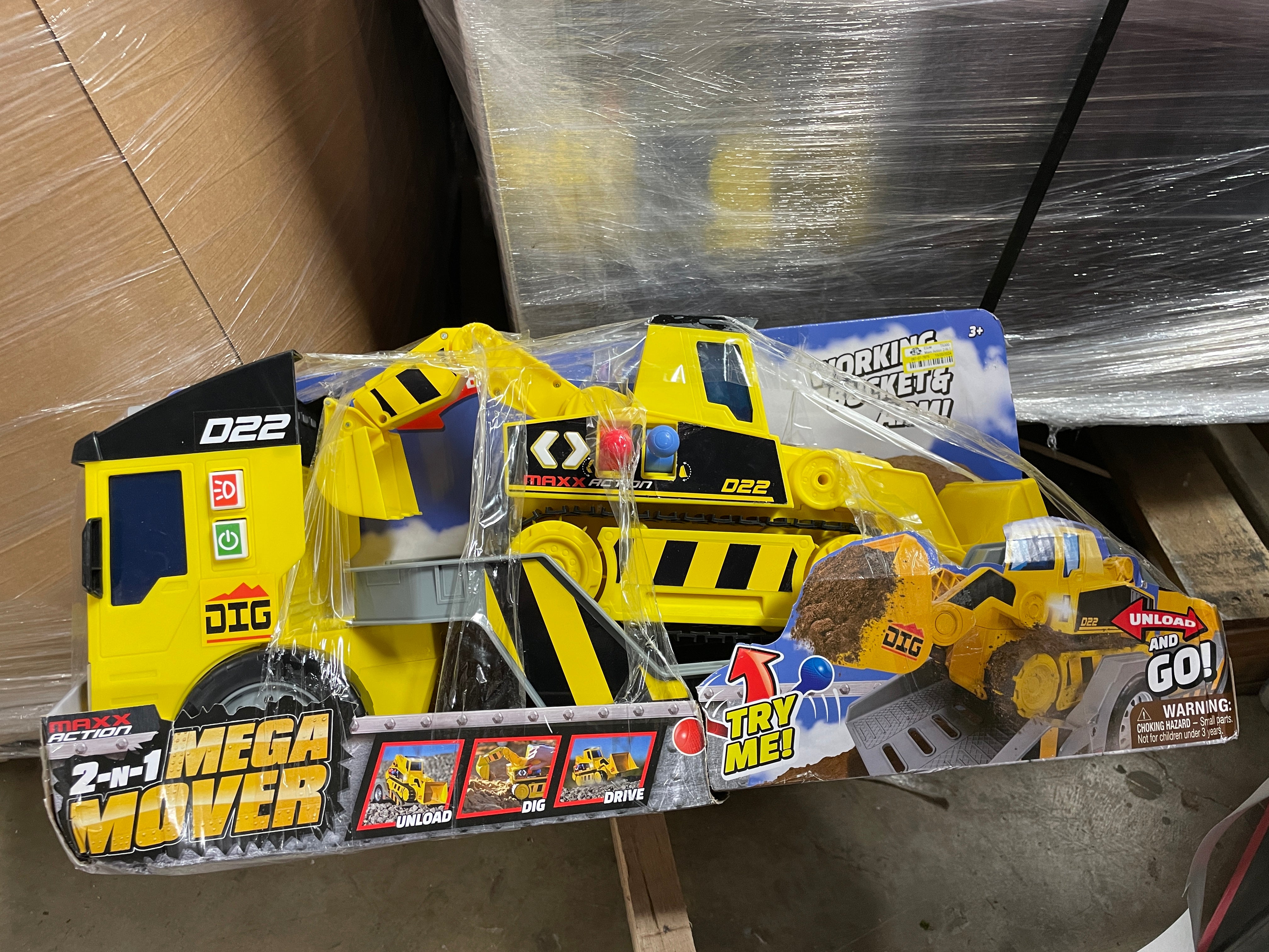 2-N-1 Mega Mover – Construction Truck and Trailer