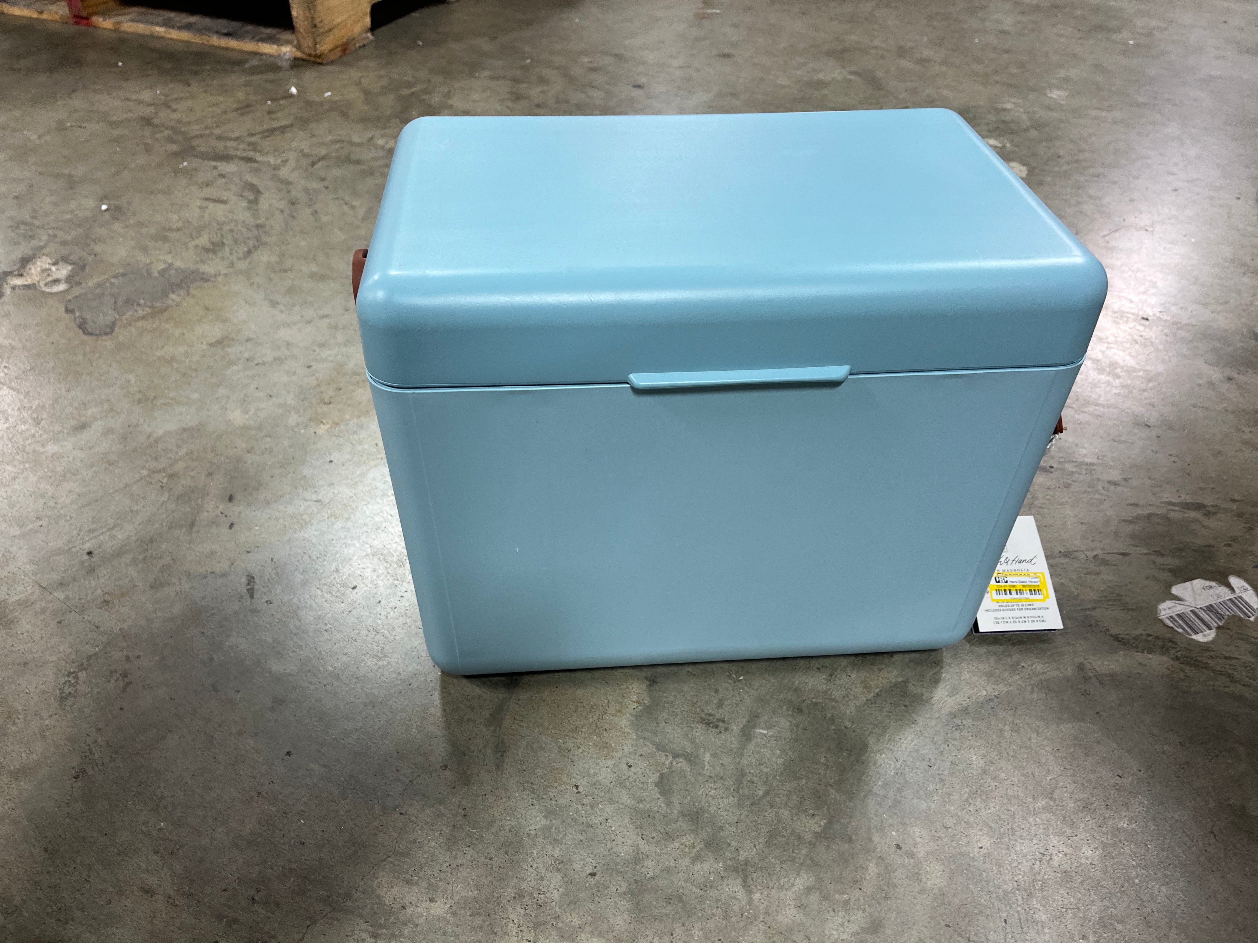 Hard-Sided Portable Cooler Light Blue