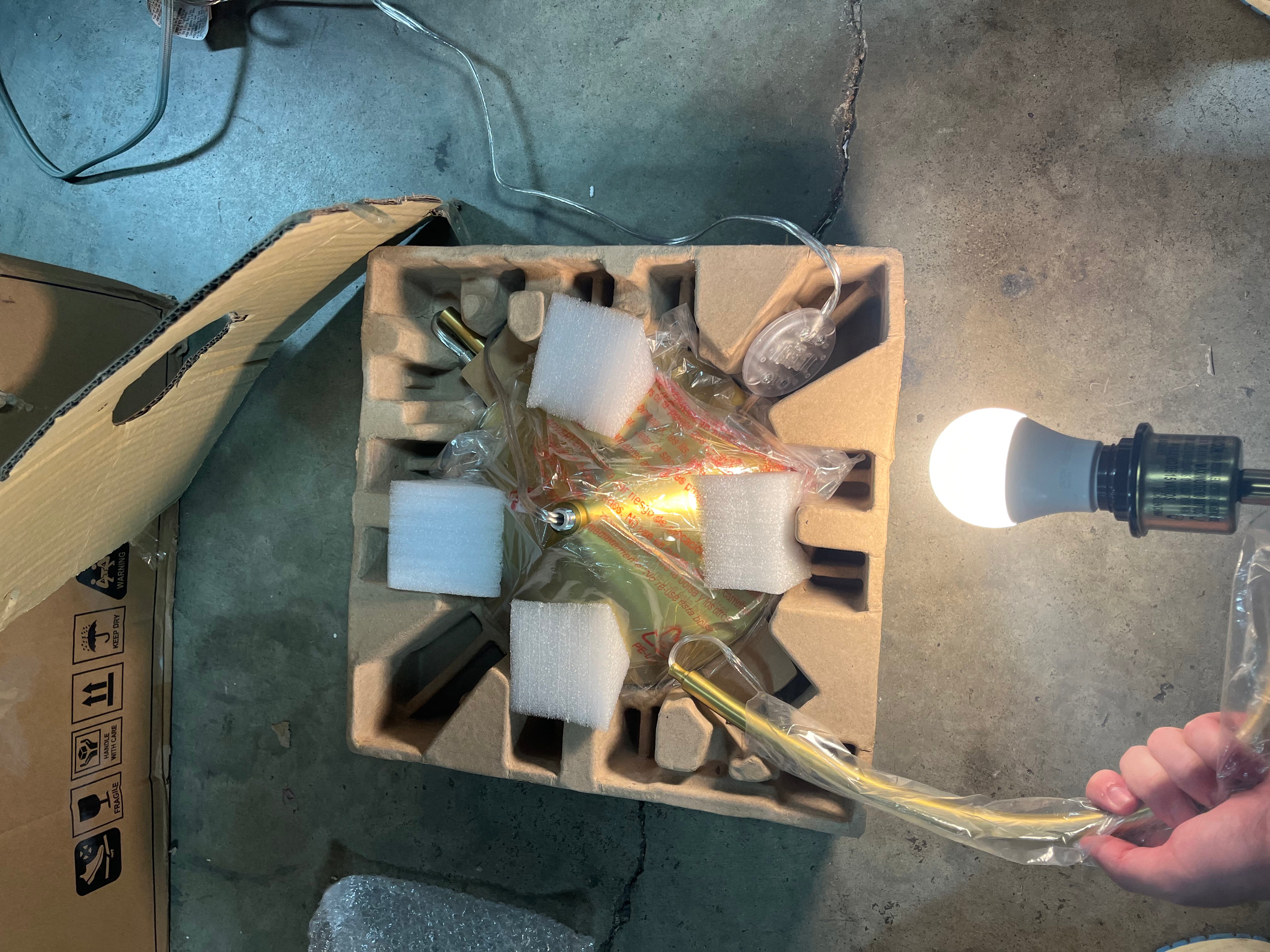 Gooseneck Floor Lamp with Natural Shade