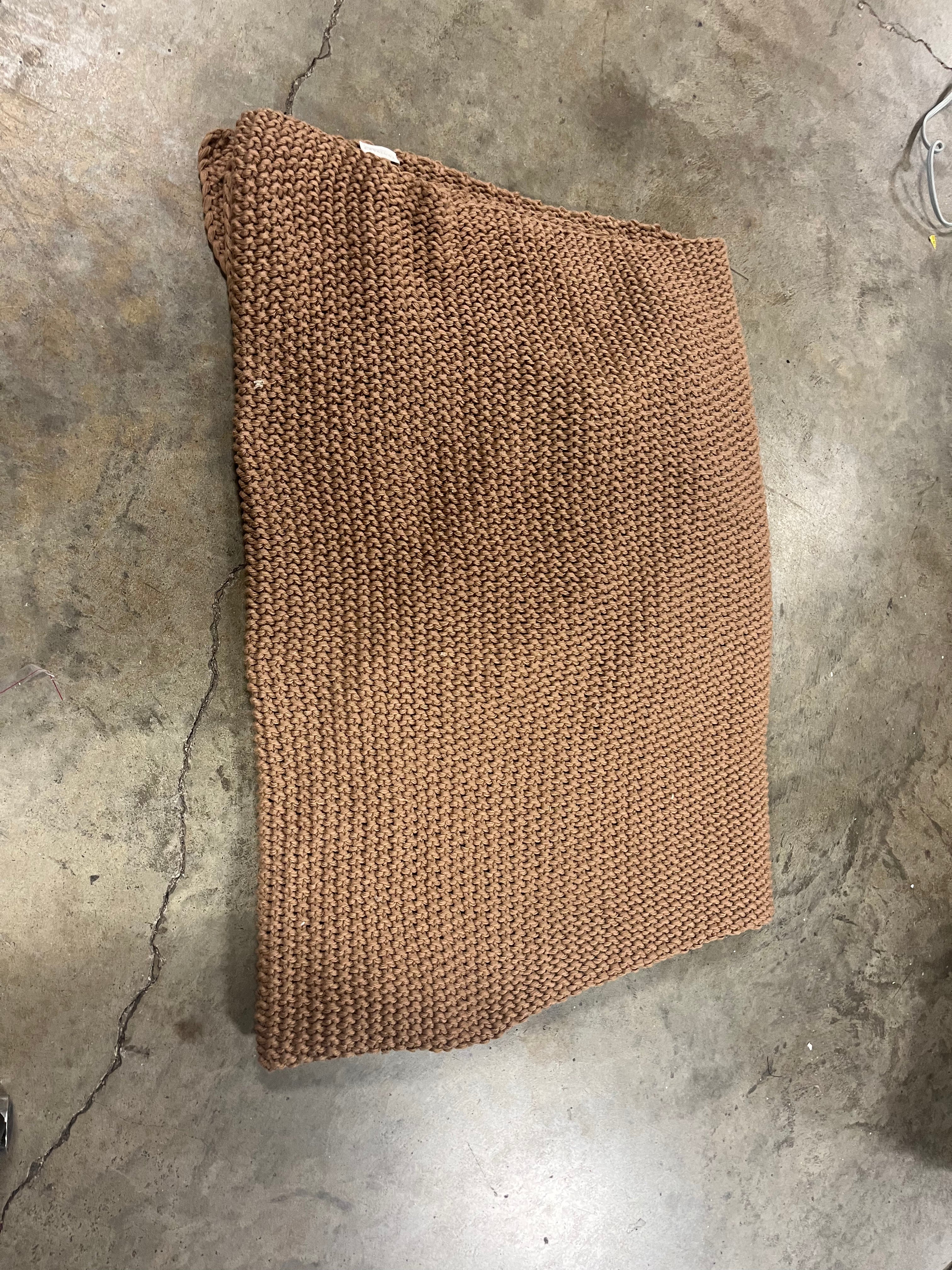 Chunky Knit Bed Blanket