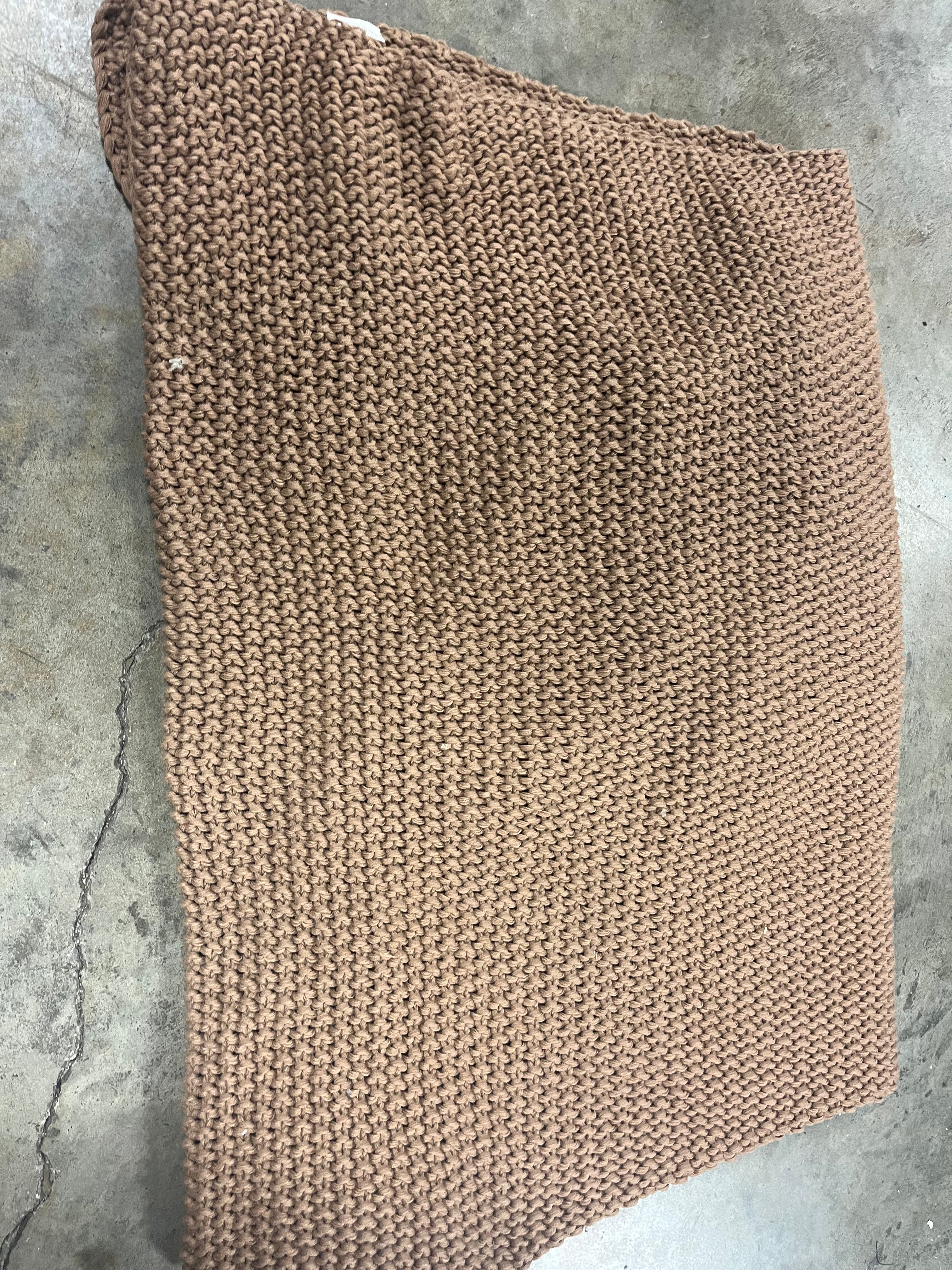 Chunky Knit Bed Blanket