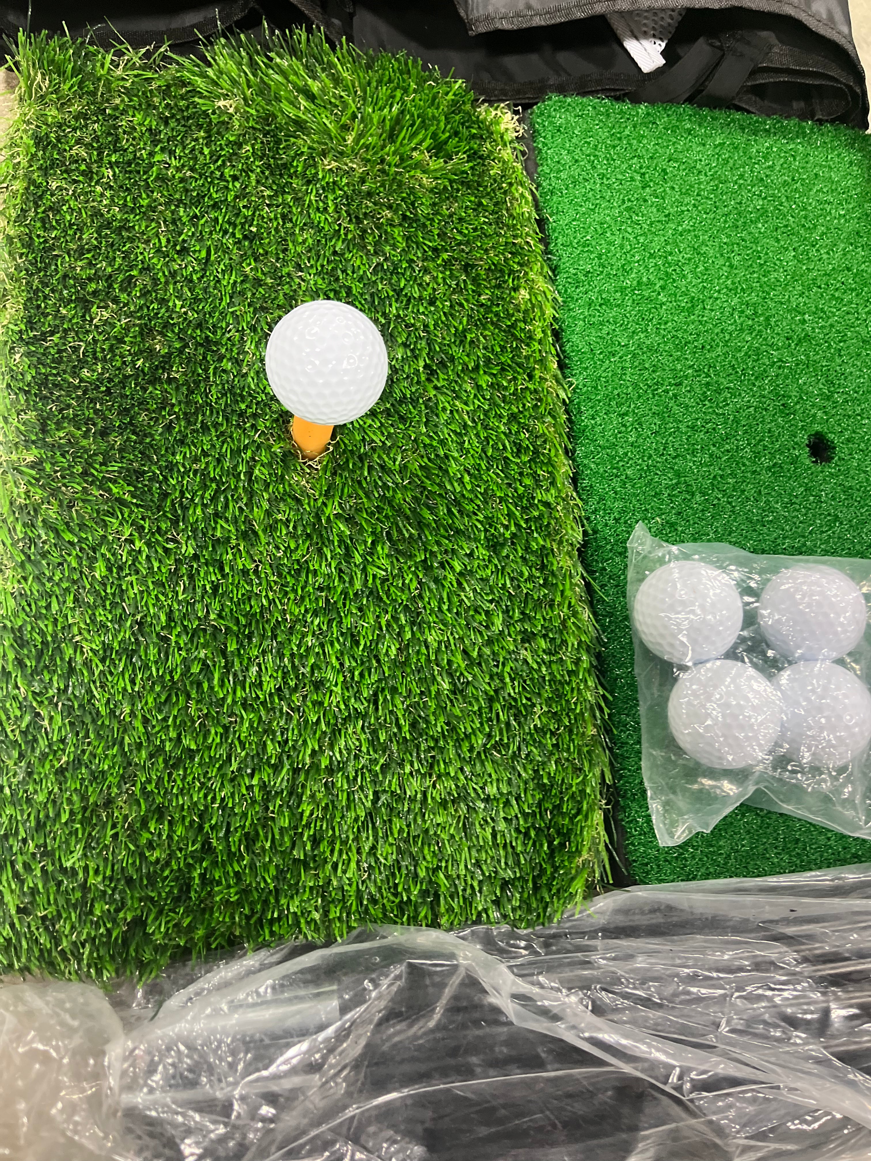 Golf Net: Golf Practice Net for Backyard Chipping Driving with Dual-Turf Golf Hitting Mat