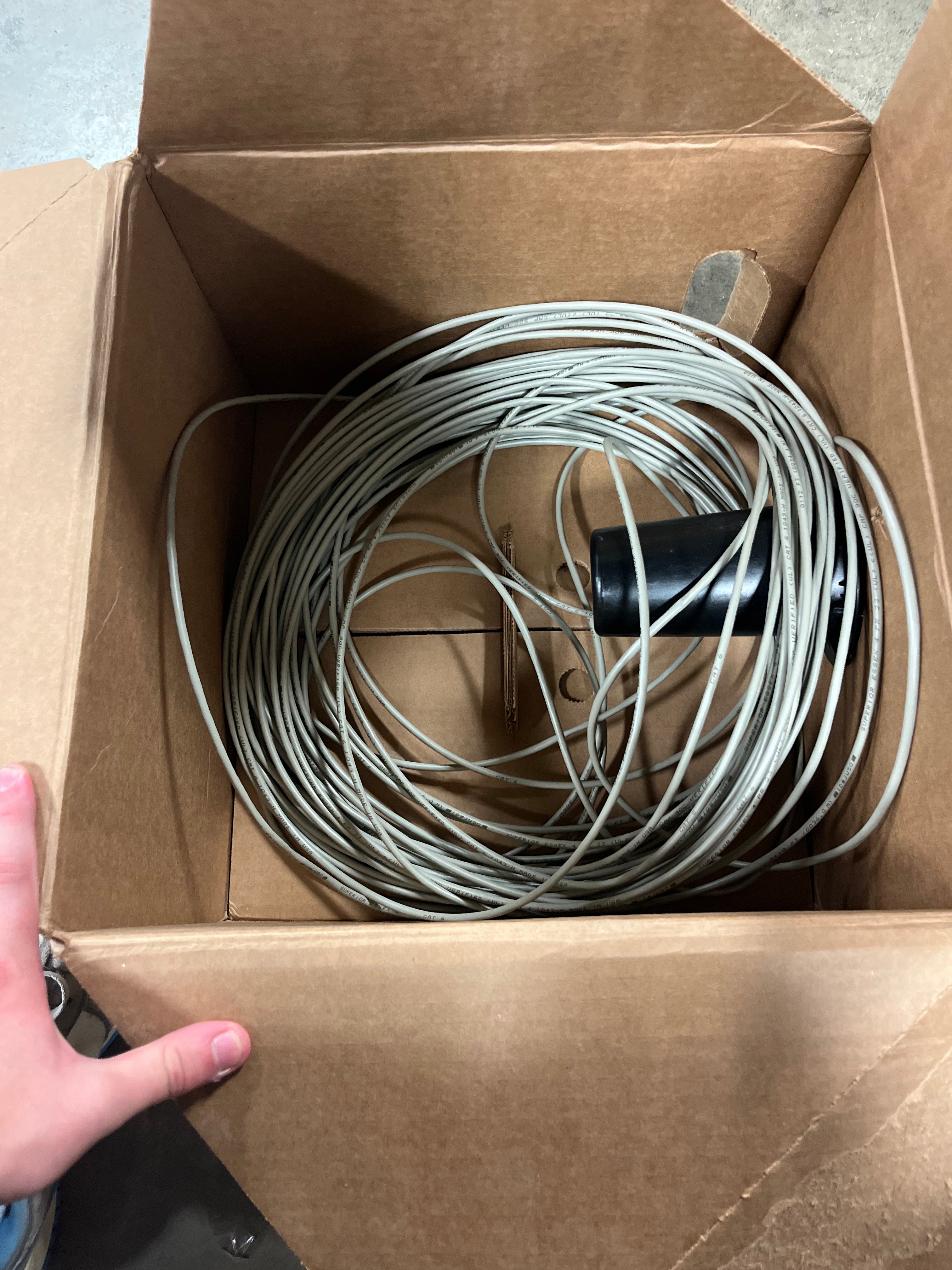 Copper Cable, 4 Pair, 23 AWG Category 6 CMP Grey