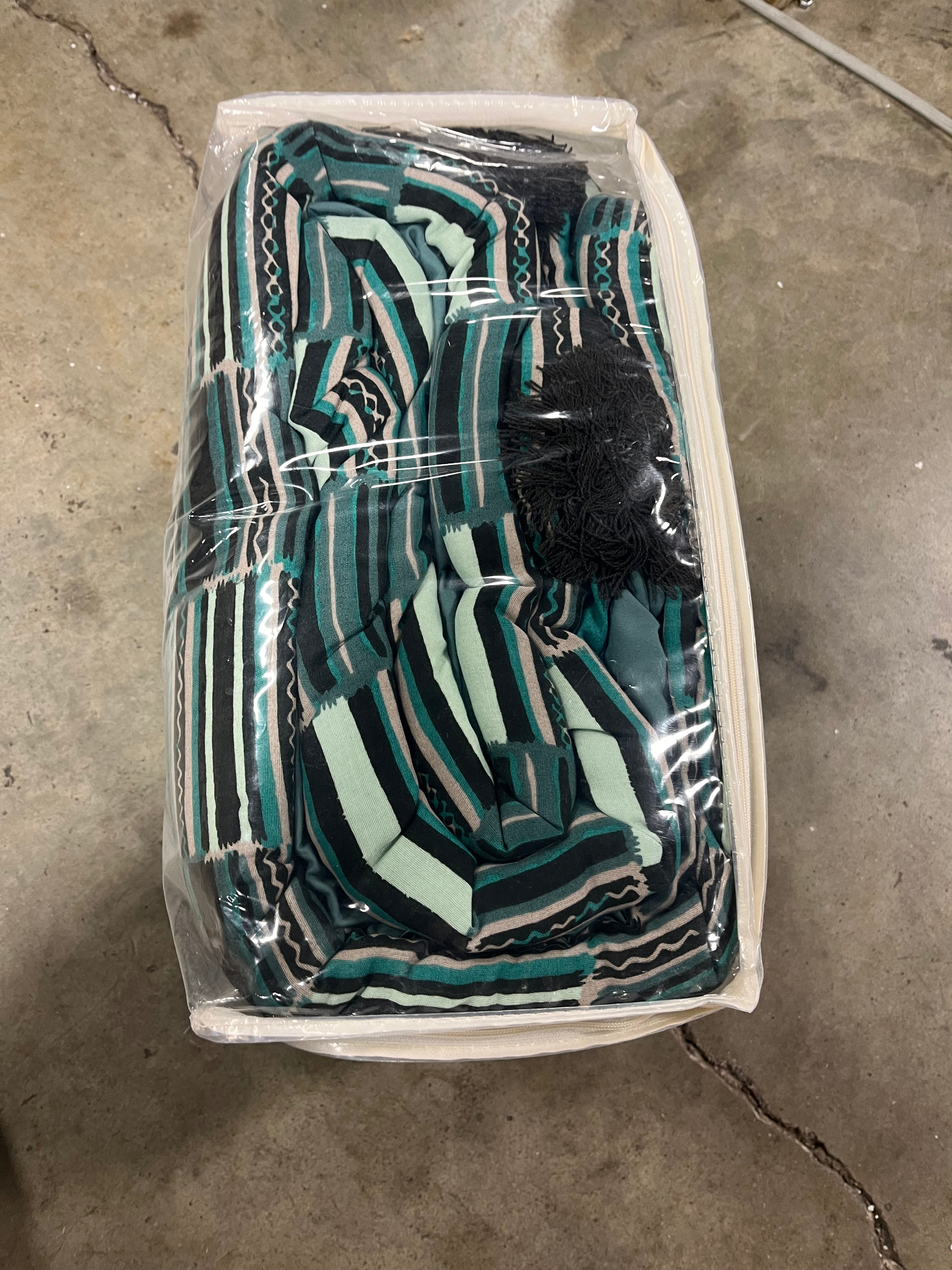 Jungalow Sun in the Water Comforter & Sham Set Teal - Twin/Twin Extra Long