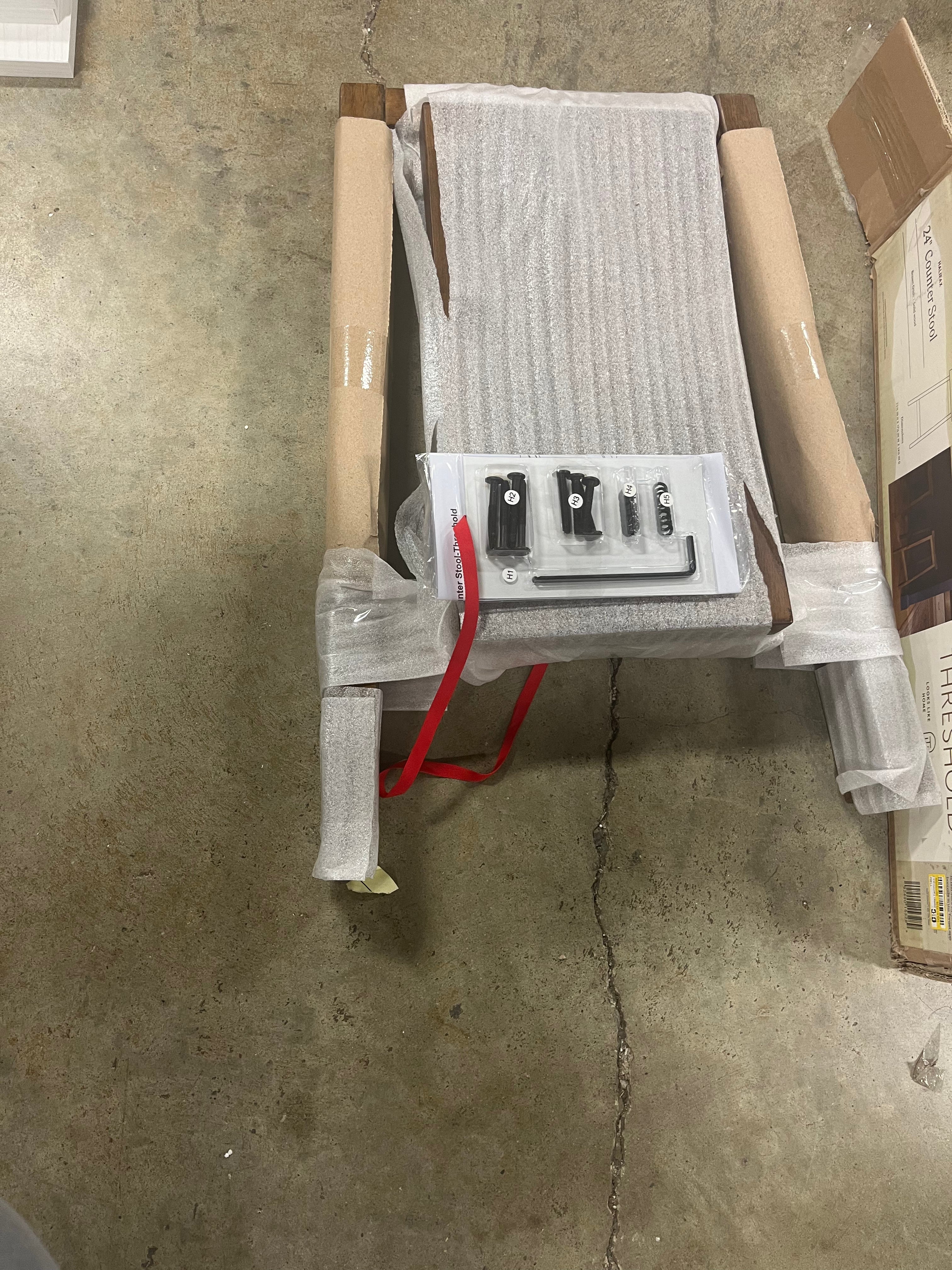 Halifax Farmhouse Wood Counter Height Barstool