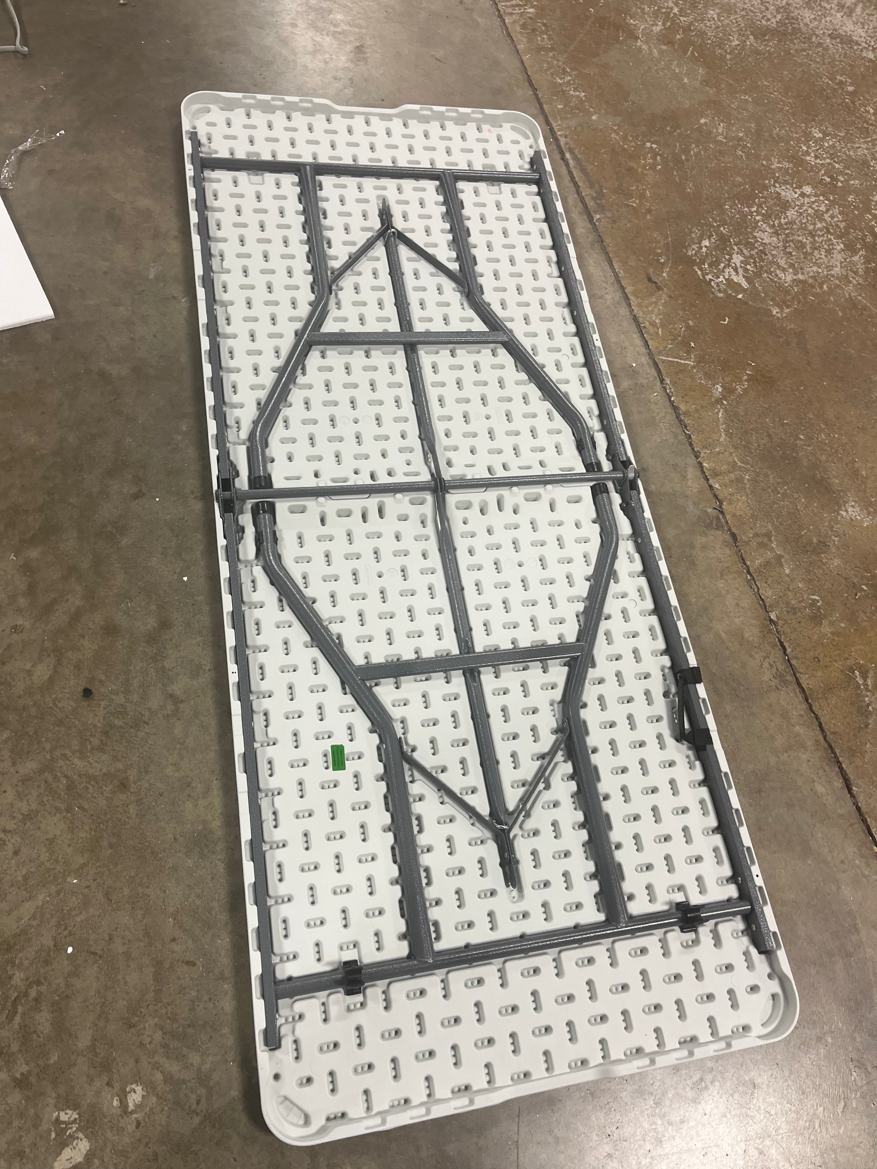 Folding Banquet Table Off White