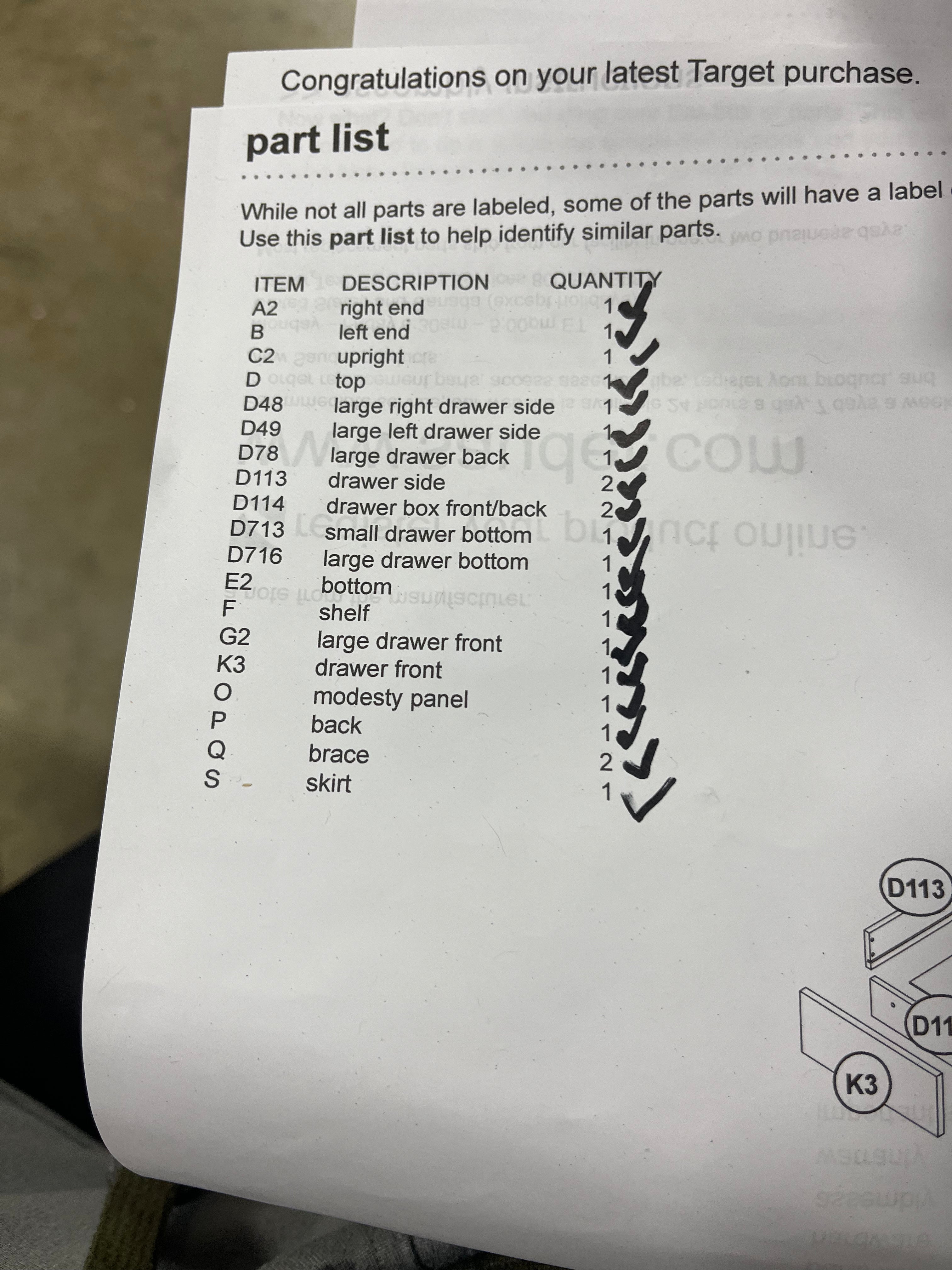 Writing Desk with Drawers