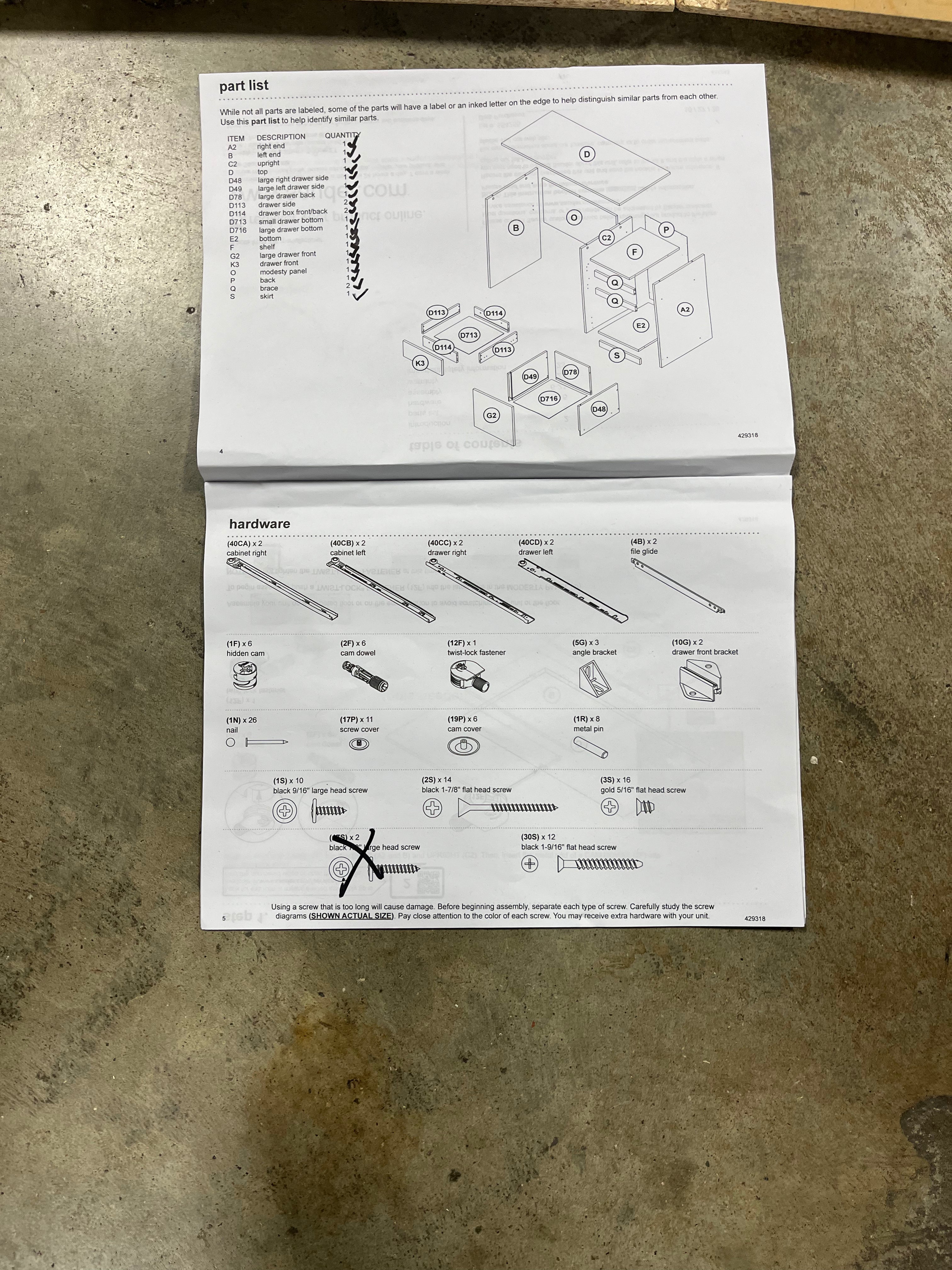 Writing Desk with Drawers