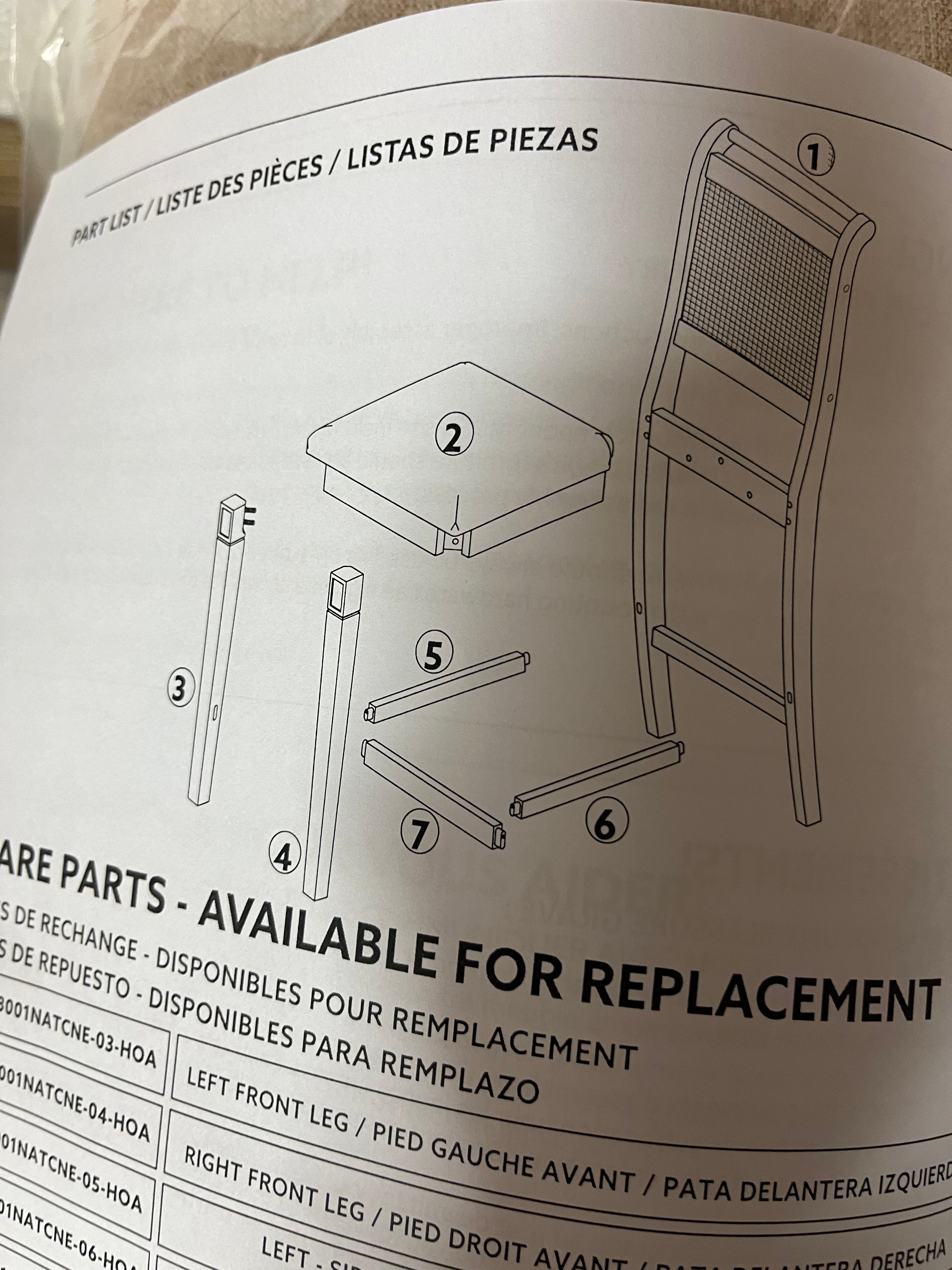 Emmy Cane Counter Height Barstool Natural