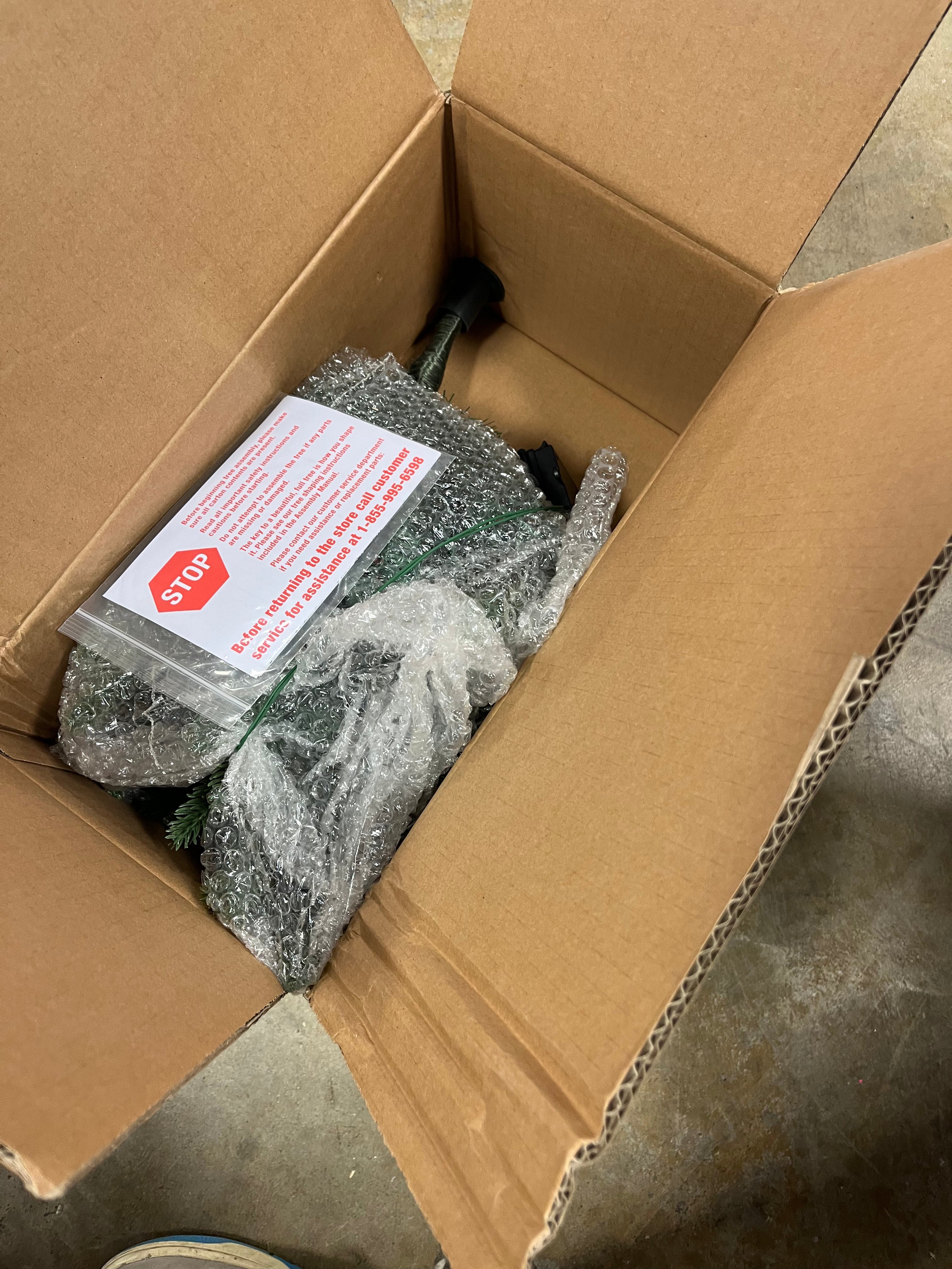 Pre-lit LED Battery Operated Mixed Pine Mini Christmas Artificial Pot Filler Warm White Lights, final cut