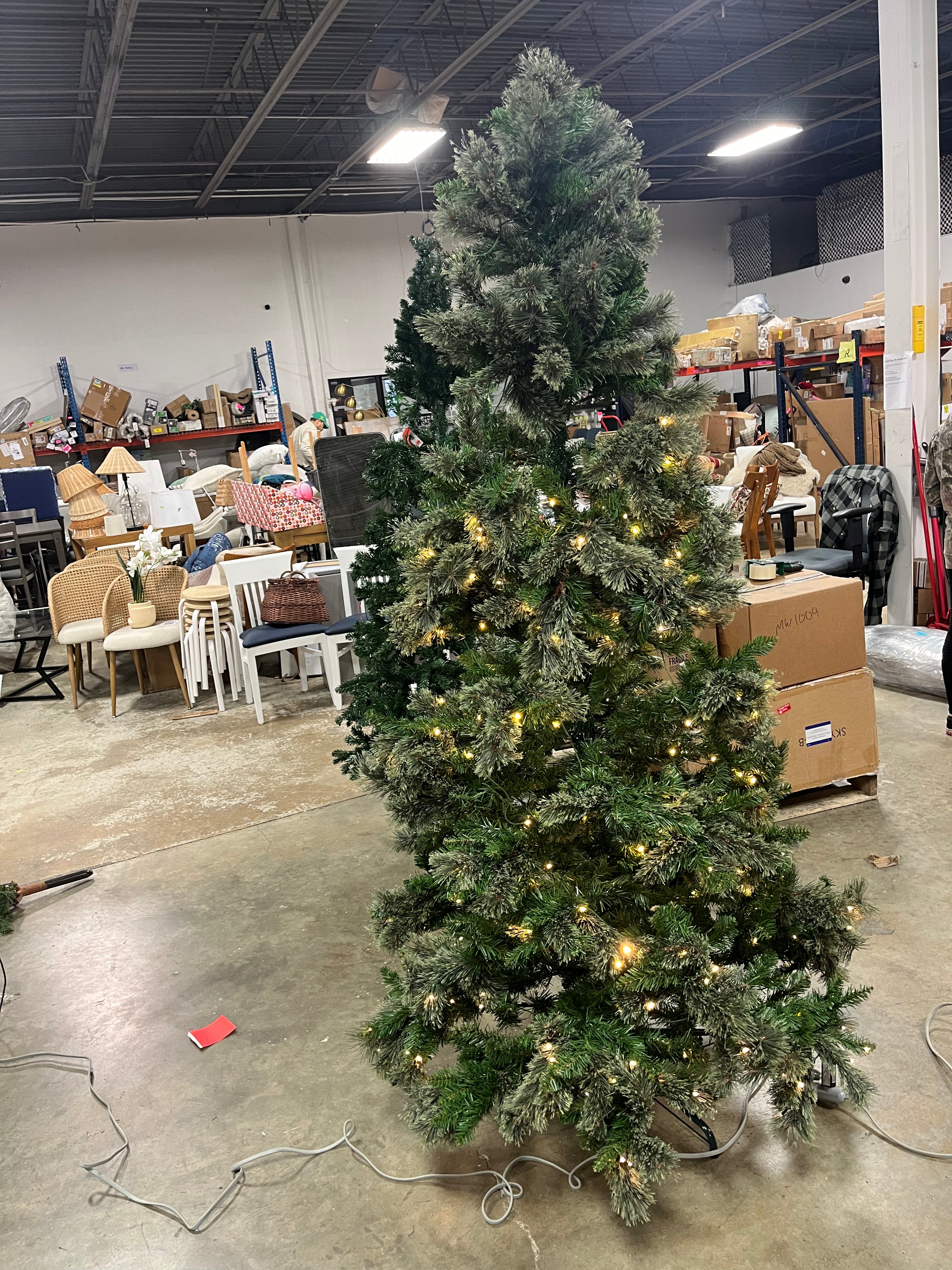 Pre-Lit LED Alberta Spruce Artificial Christmas Tree, final cut