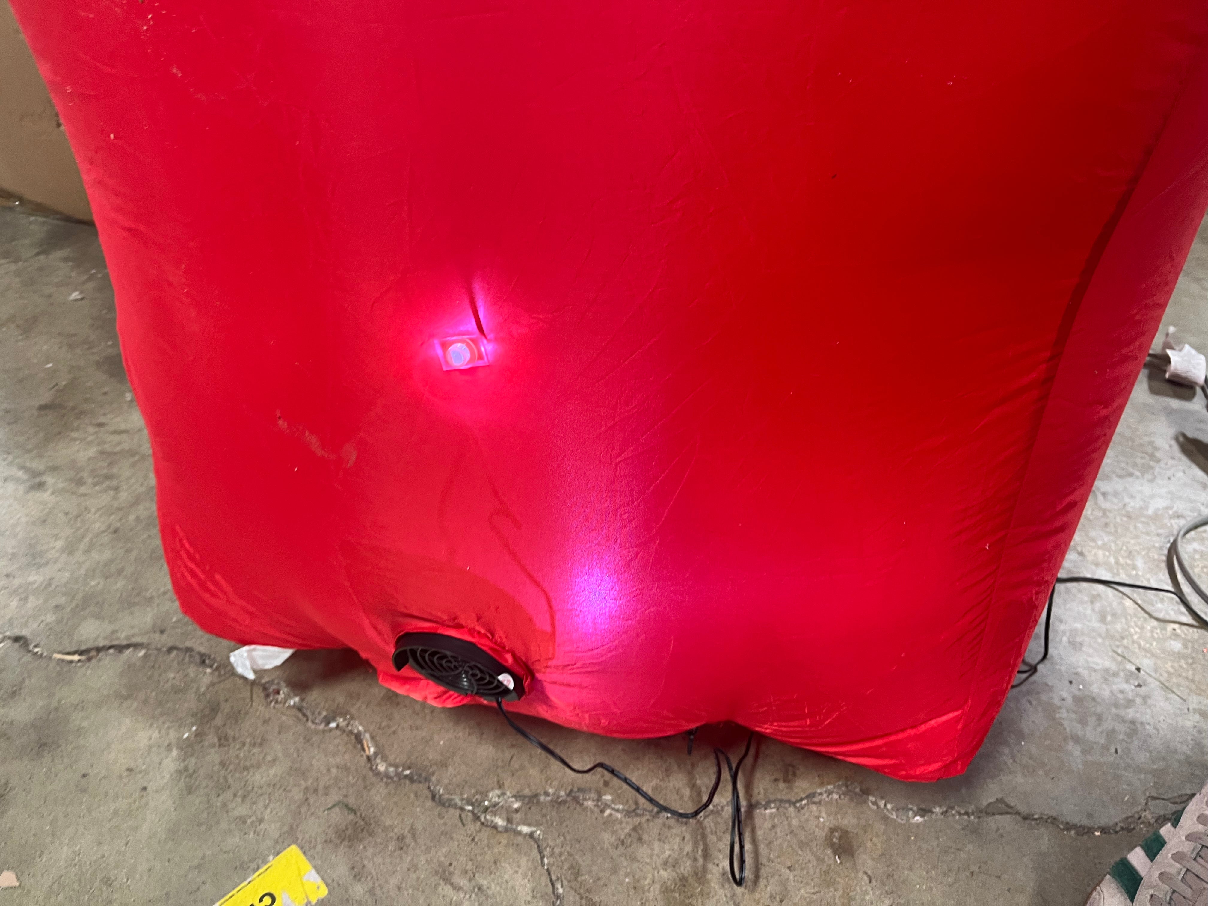 Gemmy Airblown Animated Jack Skellington as Santa Popping out of Chimney, final cut