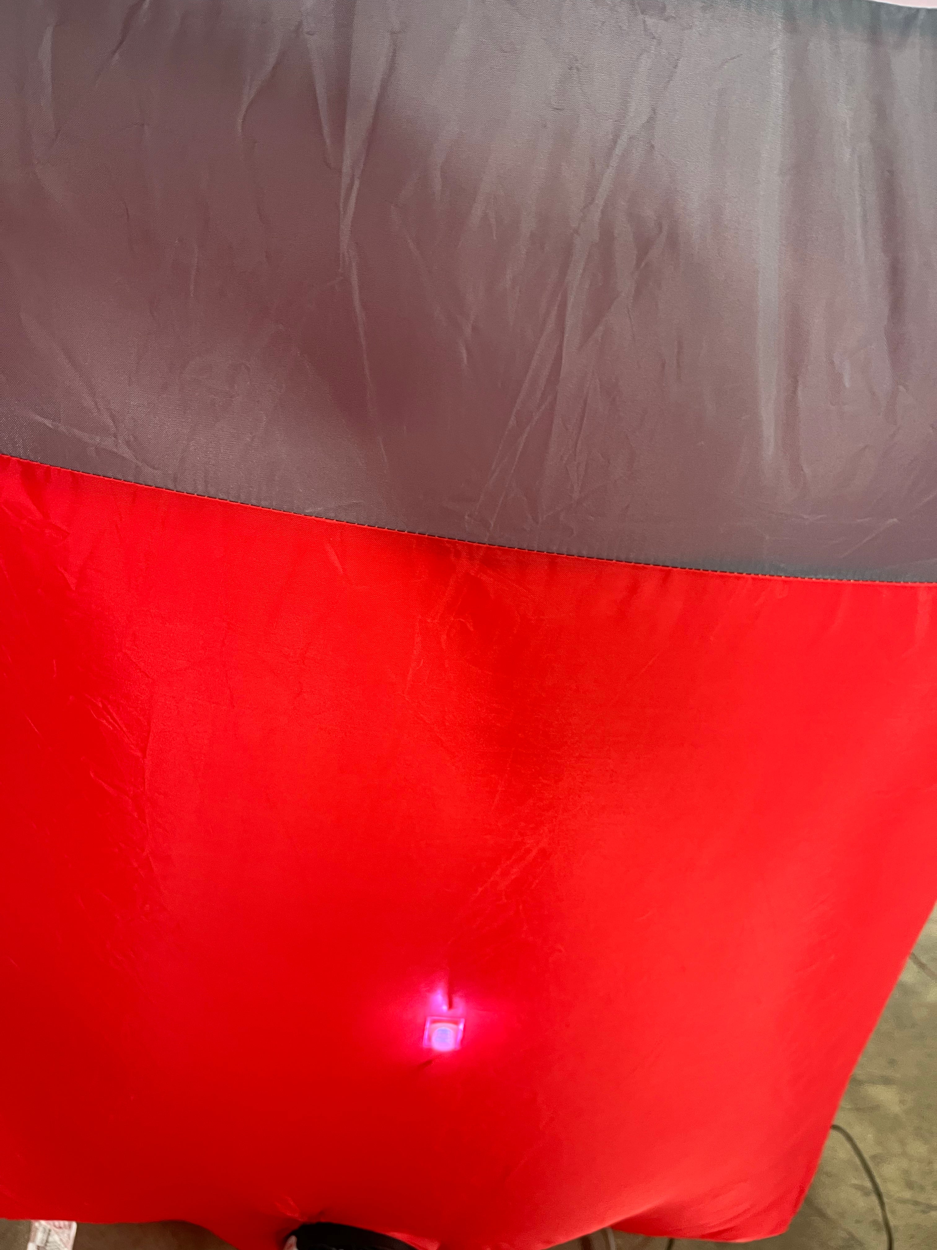 Gemmy Airblown Animated Jack Skellington as Santa Popping out of Chimney final cut