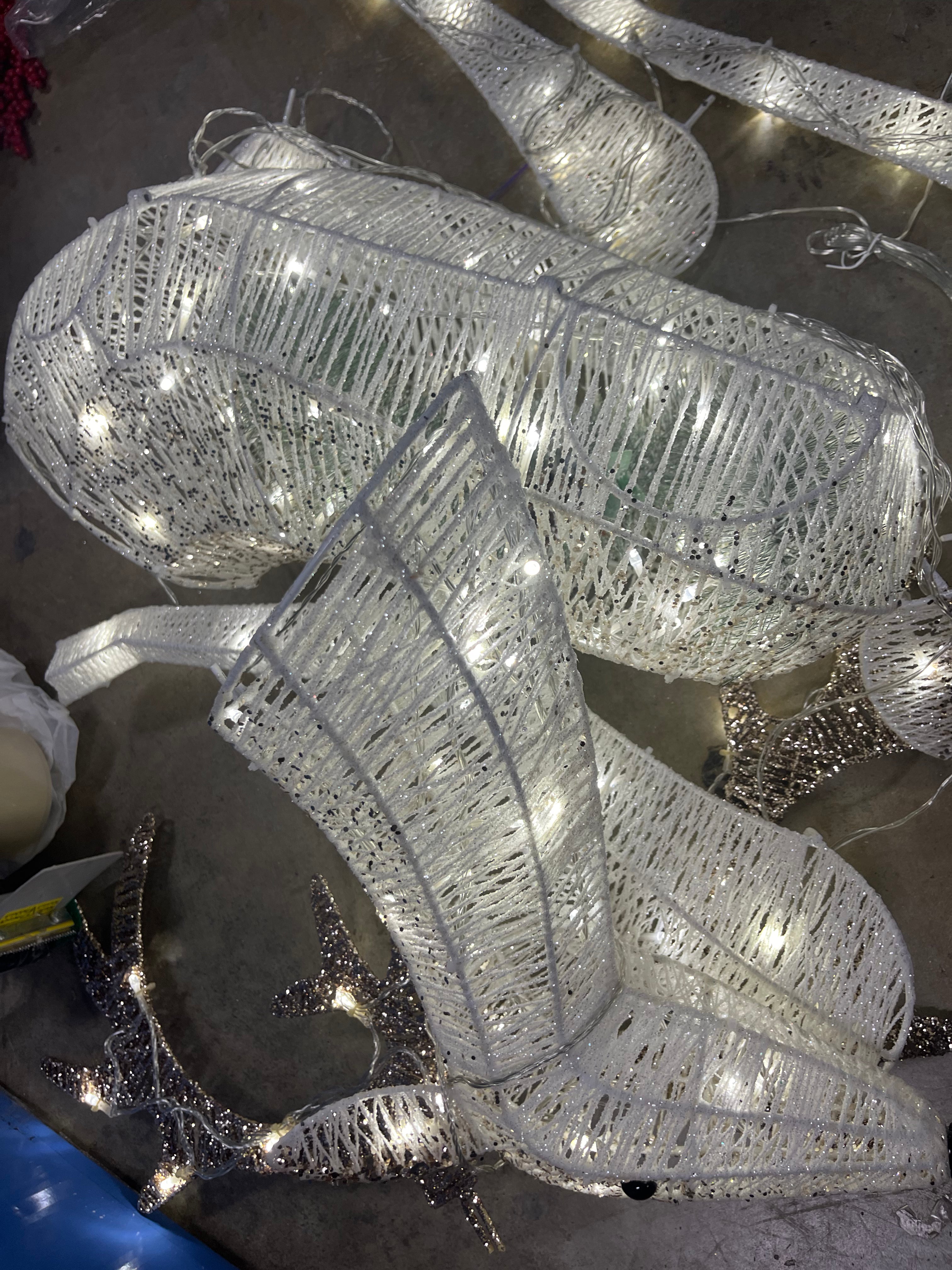 LED White and Champagne Glitter String Novelty final cut