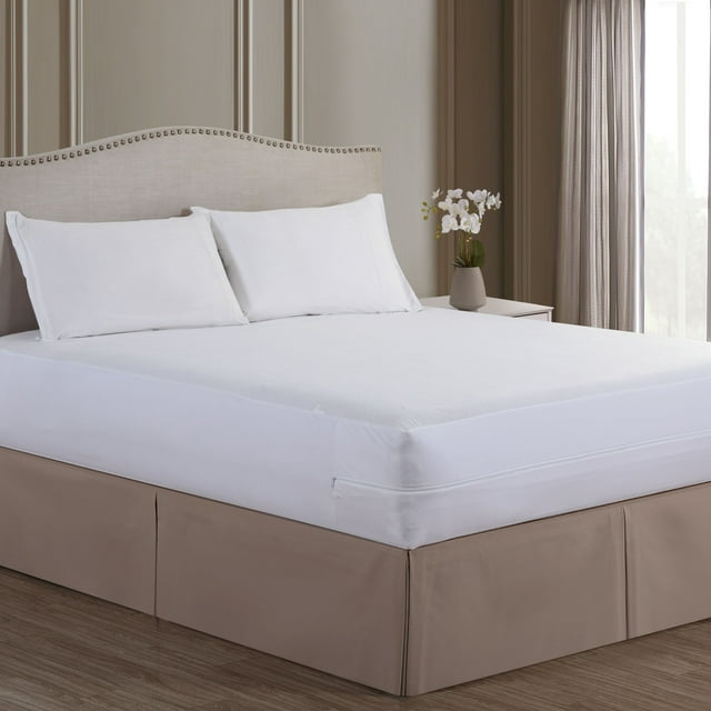 Bed Bug Blocker Waterproof Zippered Mattress Protector, Queen