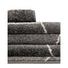 Trellis Frieze Collection Area Rug - Geometric (Dark Gray/Ivory) - 3' 3