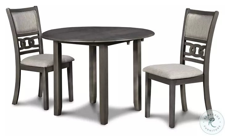 Gia Gray 3 Piece Drop Leaf Dining Set