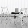 Wooden Folding Chairs 2-Pcs Set - White