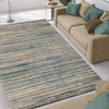 Montauk Striped Pastel Indoor Area Rug, Blue