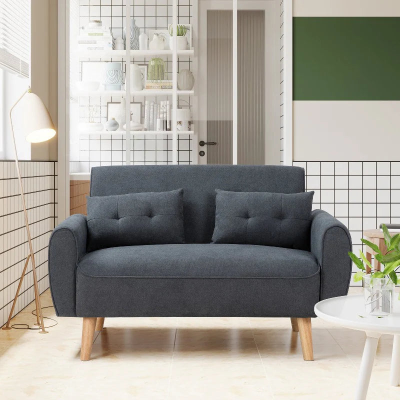 2-Seat Small Modern Love Seat Sofa