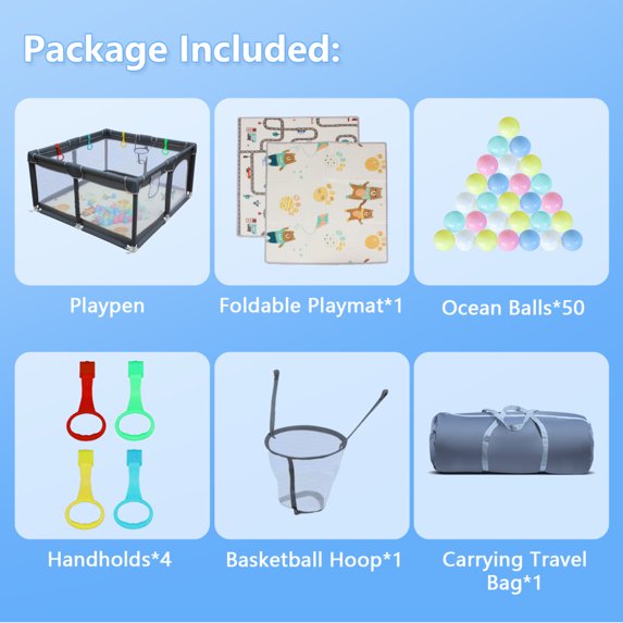 Baby playpen for indoor and outdoor useCare for children and pets